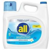 All Sensitive Fresh Laundry Detergent 208 Oz 166ld