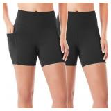 Womens Bike Shorts Size Medium 2-Pack