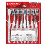 Colgate 360 Optic White Manual Toothbrushes 8pk
