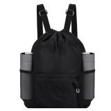 Natural Style Red Waterproof Drawstring Gym Bag L