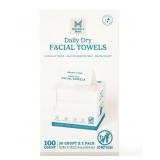 Daily Dry Facial Towels 100ct
