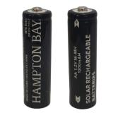 Hampton Bay AA 1200mAh Solar Rechargeable 2pk