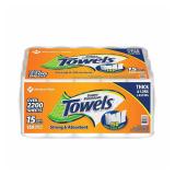 Paper Towels 150 Sheets Per Roll 15 Mega Rolls