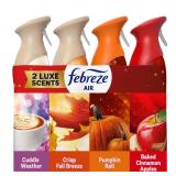 Febreze Air Freshener Fall Scents 2.2oz 4pk