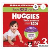 Huggies Little Movers 360 Diapers Size 3 192ct