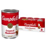 Campbells Cream Of Mushroom Soup 10.5oz 8pk