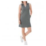 Womens Pique Sandwash Dress Size M