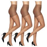 Leggs Sheer Energy Pantyhose XL Suntan 3pk
