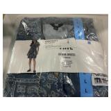 Frye Bandana Denim Dress Blue Size Large