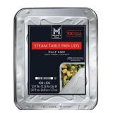 Aluminum Steam Table Lids Half Size 100ct