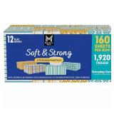 Soft Strong Facial Tissues 160ct 12pk
