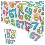 Heyfary Birthday Plastic Tablecloth 108x54 2pk