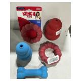Mixed Lot Of Kong Dog Toys Rings Kongs and Bone