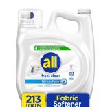 All Liquid Fabric Softener Free Clear 143 fl oz