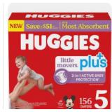 Huggies Little Movers Plus Diapers Size 3-7