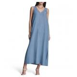 Dkny Chambray Maxi Dress Size Xxl
