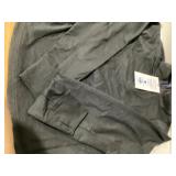 Grey Athletic Mock Neck Pullover Thumbholes XXL