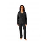 Dreammark 2-Piece Notch Collar Pajama Set M