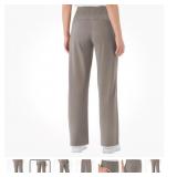 Womens Travel Wide Leg Pants Navy Size Small