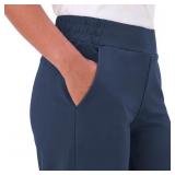 Womens Travel Wide Leg Pants Navy Blue