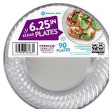 Clear Plastic Plates 6.25 Inch 90ct