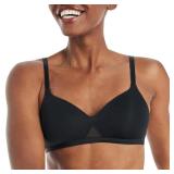 Hanes Oh So Light ComfortFlex Bra BlackNude Medium