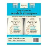 Aveeno Baby 2-in-1 Wash and Shampoo 18oz 2pk