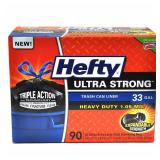 Hefty 33 Gallon Ultra Strong Trash Bags 90ct