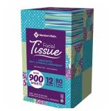 Ultra Soft 3-Ply Facial Tissues 12pk 80ct Each
