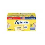 Splenda Zero Calorie Sweetener Packets 1000ct
