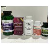Mixed Lot Of Swanson Vital Nutrients Supplements
