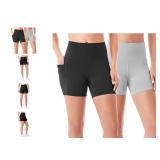 Womens Bike Shorts 2-Pack XXL