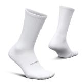 Feetures Max Cushion Crew Socks White Medium