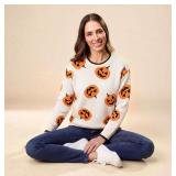 Womens Halloween Sweater Size L