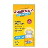 Aspercreme 4 Lidocaine Pain Relief Roll-On 2.5oz