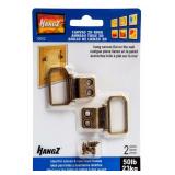 HangZ 10002 Flat Mount D Ring 50LB 2pk