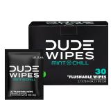 Dude Wipes On-The-Go Mint Chill 30ct Flushable