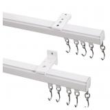 Adjustable 6ft-9ft Curtain Track Rod Kit