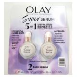 Olay Super Serum 5-in-1 Anti-Aging Face Serum 2pk