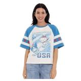 Character USA Womens Cropped Raglan T-Shirt M