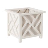 Pure Garden Lattice 14.75 Square Planter Box