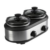 Tru Dual Crock Buffet Slow Cooker 2.5 Quart