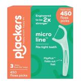 Plackers Micro Line Floss Picks 450ct Intense Mint