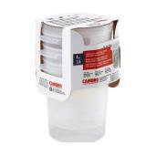 Cambro Round Translucent Food Container 4qt 3pk