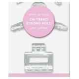 Gimme Beauty Fine Hair Claw Clips 2ct Clear