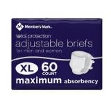 Total Protection Unisex Briefs XL 60ct