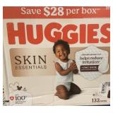 Huggies Skin Essentials Diapers Size 4 132ct