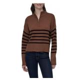 Dkny Womens Quarter-Zip Sweater Large