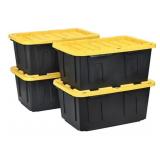 Gallon Heavy-Duty Storage Tote 4pk