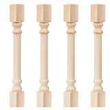Threehoney Farmhouse Table Legs 35.5x3.5in 4pk